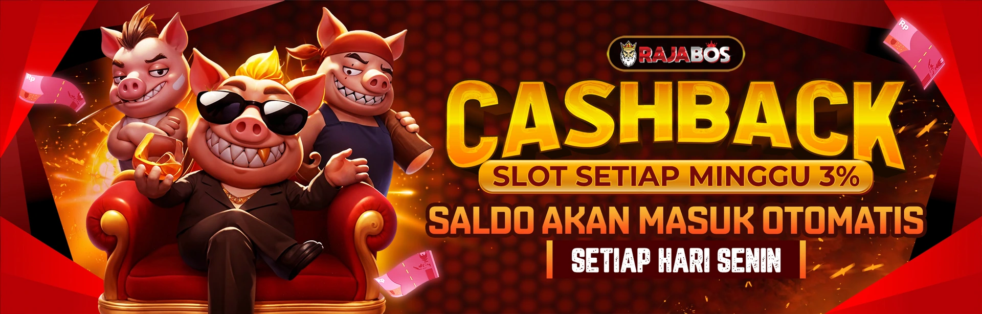 BONUS CASHBACK MINGGUAN SLOT 3%